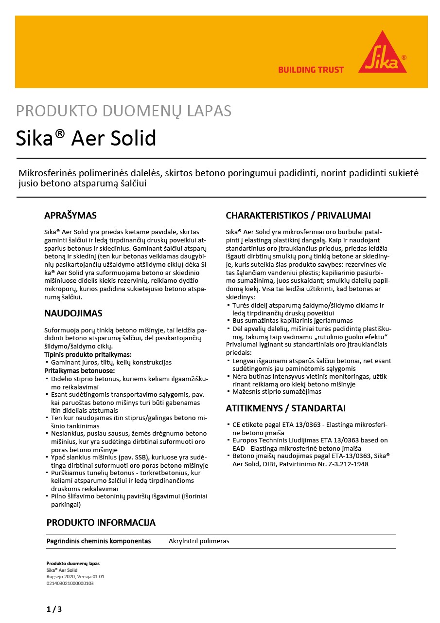 Sika® Aer Solid