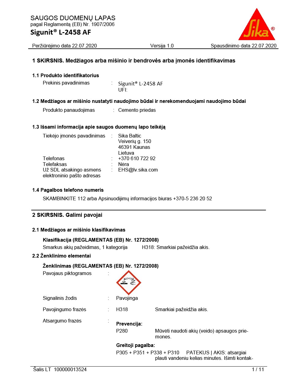 Sigunit® L-2458 AF SDL
