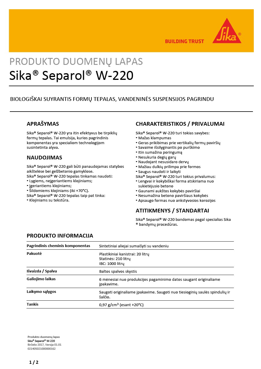 Sika® Separol® W-220