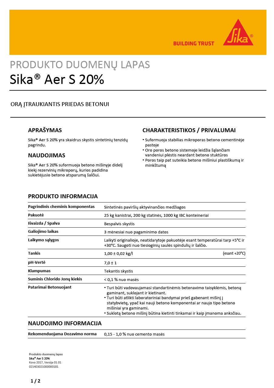 Sika® Aer S 20%