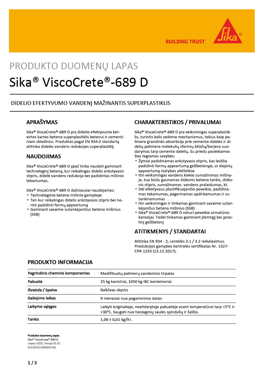 Sika® ViscoCrete®-689 D