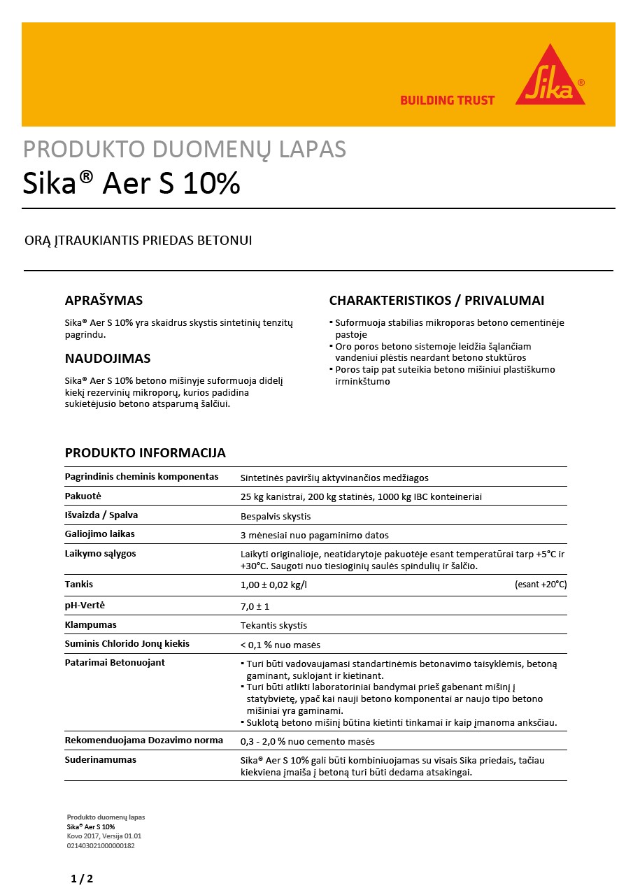 Sika® Aer S 10%
